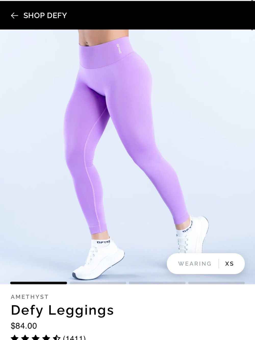 Defy Leggings — Amethyst High-Rise Performance Legging